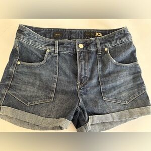 Express women’s high waisted denim shorts